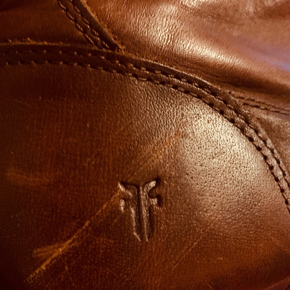 FRYE Boots Brown Zipper Broken on one boot but still can be zipped - Picture 7 of 10